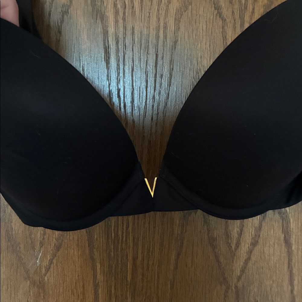 Victoria's Secret Black plunge demi bra
